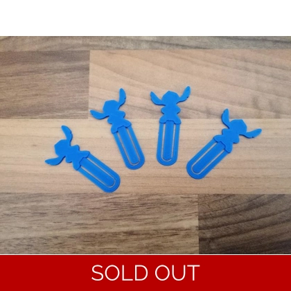 Disney Stitch Paper Clips 4 Set 3D Printed